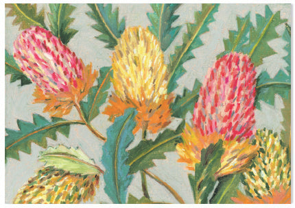 Native Pastel Banksia - A6 Art Card
