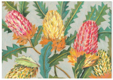 Native Pastel Banksia - A6 Art Card