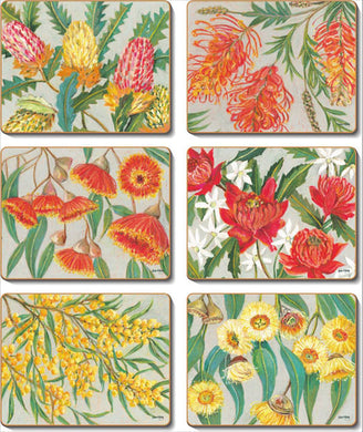 Native Floral Pastels Coasters & Placemats