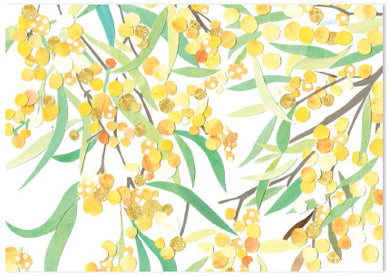 Collage Wattle - A6 Art Card