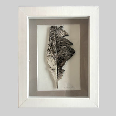 Ibis - Feather Framed 21 x 25.5cms