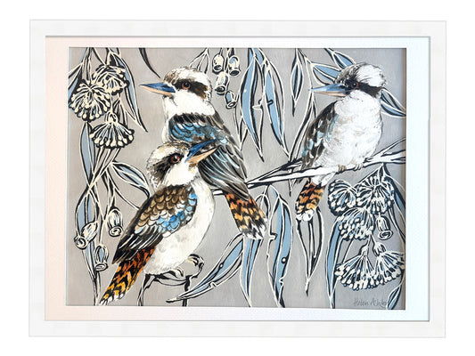 Kookaburra Trio - Framed Artwork
