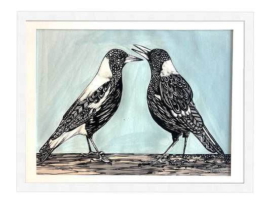 Magpie Song - Framed Artwork