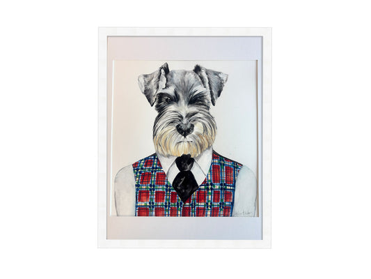 Schnauzer McDoogal - Framed Artwork