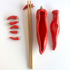 Chilli Chopstick Rest Family