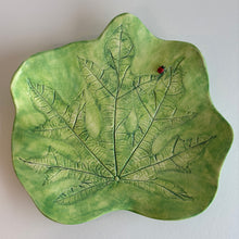 Large Leaf Platter with Ladybird