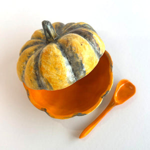 Pumpkin Pot with Lid and Spoon