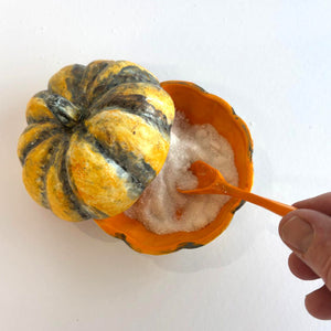 Pumpkin Pot with Lid and Spoon