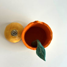 Pumpkin Salt Cellar with Leaf Spoon