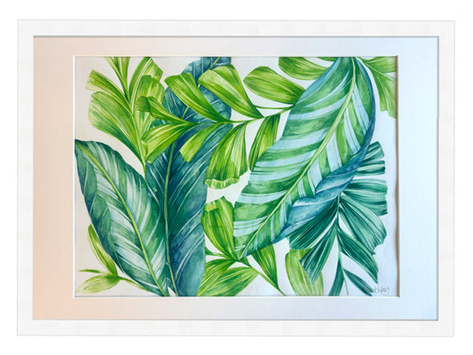 Tropical Leaves - Framed Artwork
