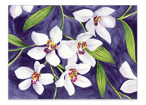 Australian Orchid Mauve - A6 Art Card Helen Ashley Designs