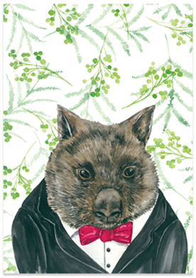 Willy Wombat - A6 Art Card