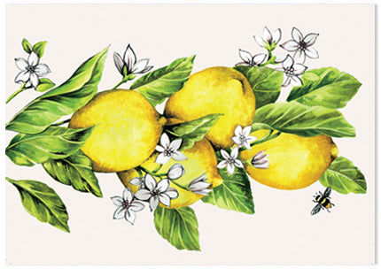Botanical Fruit Lemon - A6 Art Card