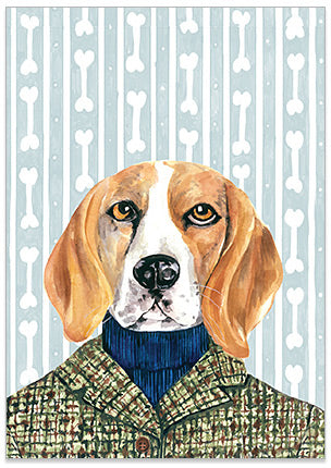 Buddy Beagle - A6 Art Card