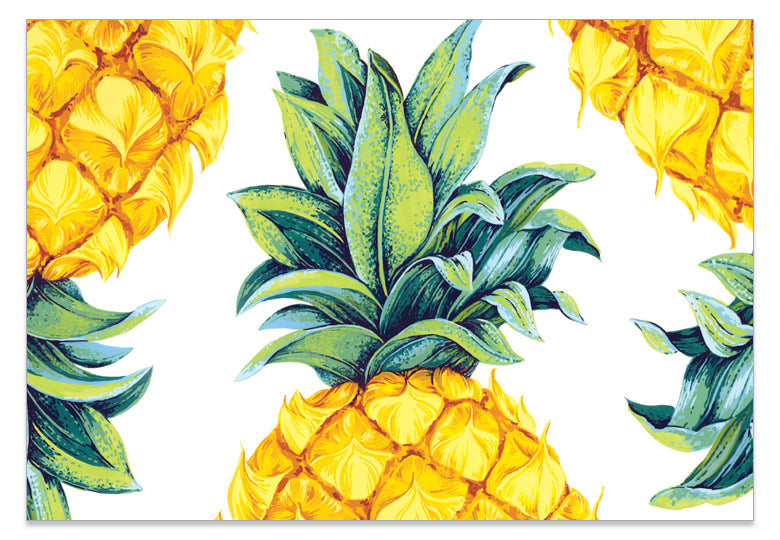 Pineapple Top and Tail - A6 Art Card