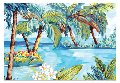 Tropical Palm Tree A6 Art Card