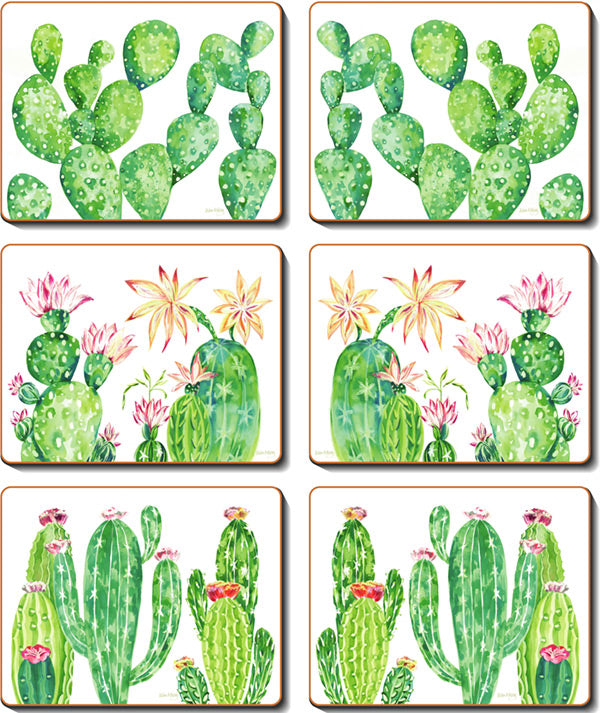 Cacti Garden Coasters & Placemats