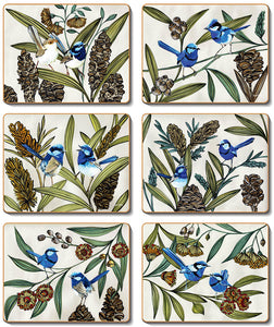 Blue Wren Coasters & Placemats