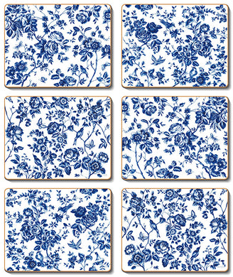 French Rose Toile Coasters & Placemats