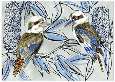 Kookaburra Laugh Banksia - A6 Art Card