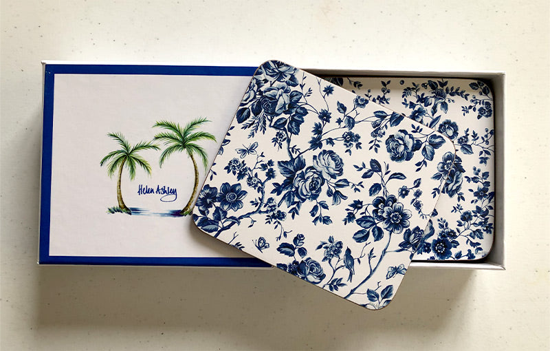 French Rose Toile Coasters & Placemats