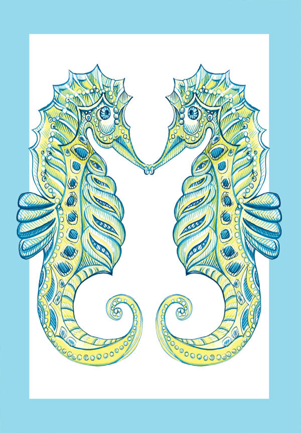 Seahorse A6 Art Card
