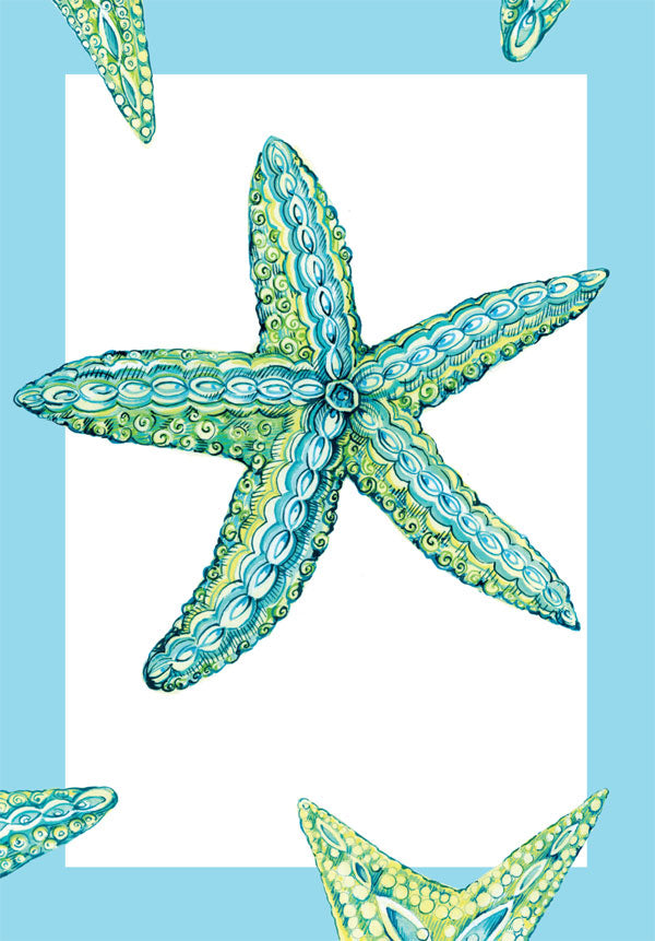 Starfish A6 Art Card