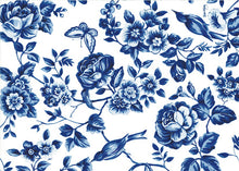 French Rose Toile Tea Towel