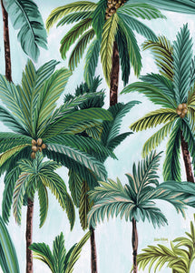Tropical Palm Trees Tea Towel