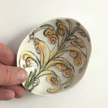 Porcelain Native Floral Bowl Yellow